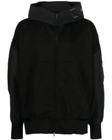 Julius distressed hooded cotton jacket - Black