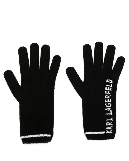 Karl Lagerfeld Monogram-Pattern Gloves