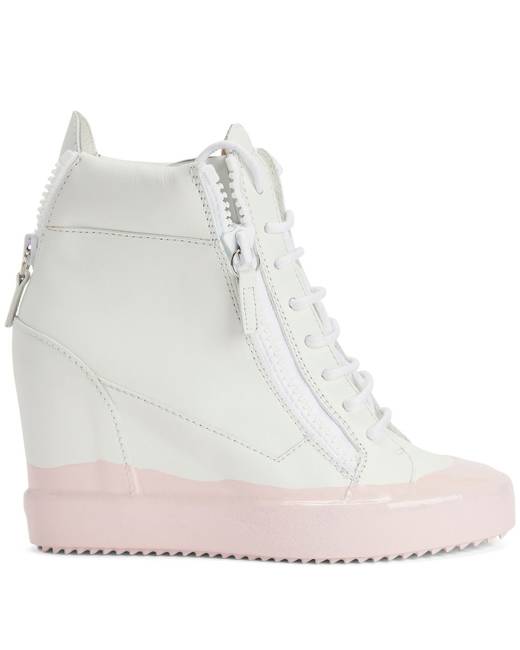 White wedge sneakers hot sale for women