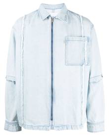 Off Duty distressed denim shirt jacket - Blue