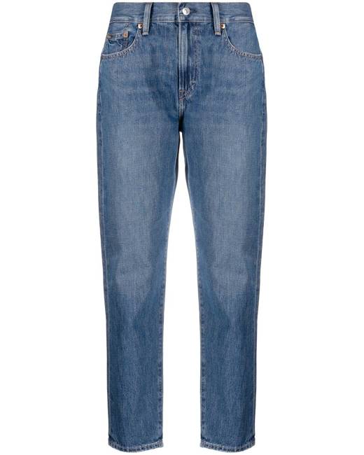 Ralph Lauren RRL distressed-effect Boyfriend Jeans - Blue