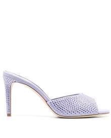 Paris Texas crystal-embellished 80mm sandals - Purple