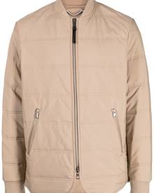 Michael Kors quilted bomber jacket - Brown