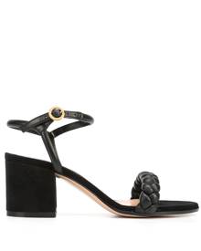 Gianvito Rossi Cruz 60mm braided sandals - Black
