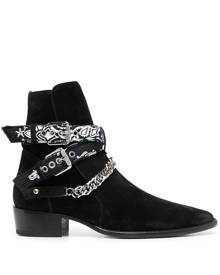 AMIRI buckle-detail 40mm suede boots - Black
