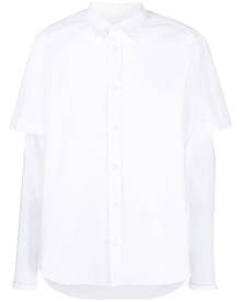 Diesel S-Marley-A layered shirt - White