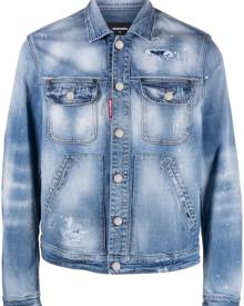 Dsquared2 logo-print denim jacket - Blue