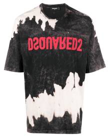 Dsquared2 tie-dye T-shirt - Black