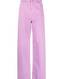 Calvin Klein Jeans high-waisted wide-leg jeans - Purple