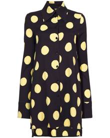 Proenza Schouler bold polka dot print shirt - Black