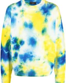 Alanui tie-dye pattern sweatshirt - Yellow