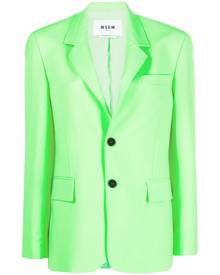 MSGM single-breasted blazer - Green