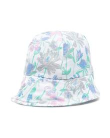 Hucklebones London floral-print bow-detail sun hat - Blue