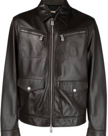 Billionaire leather bomber jacket - Brown