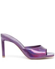 BETTINA VERMILLON Jane iridescent mules - Purple
