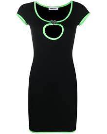 AMBUSH Heart Hole T-shirt dress - Black