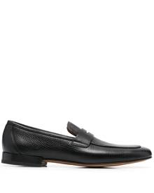 Corneliani grained-texture leather loafers - Black