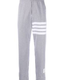 Thom Browne 4-Bar seersucker tailored trousers - Grey