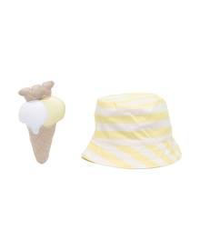 Emporio Armani Kids ice-cream sun hat - Yellow