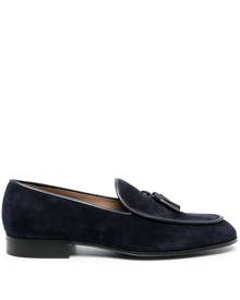 Gianvito Rossi tassel-detail suede loafers - Blue