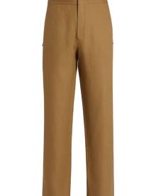 Zegna linen track pants - Brown