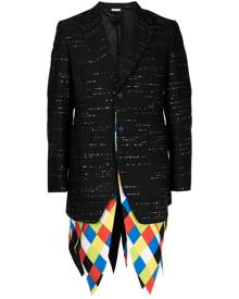 Comme des Garçons Homme Plus panelled single-breasted blazer - Black