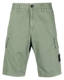 Stone Island compass-motif cargo shorts - Green