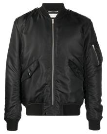 Saint Laurent zip-up bomber jacket - Black