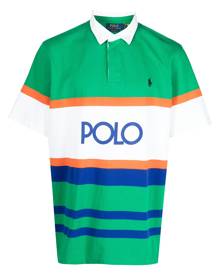 Polo Ralph Lauren embroidered-logo striped polo shirt - Green