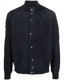 Arma suede leather bomber jacket - Blue