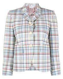 Thom Browne gingham-check sports blazer - White