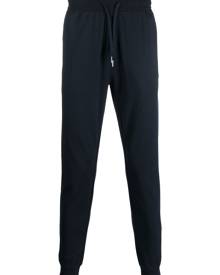 BOSS logo-print slim tapered track pants - Blue