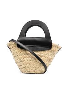 Hereu small straw tote bag - Neutrals