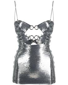 Nensi Dojaka sequin-embellished top - Grey