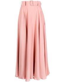 Prune Goldschmidt belted A-line midi skirt - Pink