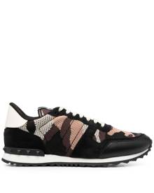 Valentino Garavani Camouflage Rockrunner low-top sneakers - Black