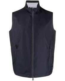 Paul & Shark zip-up high neck gilet - Blue