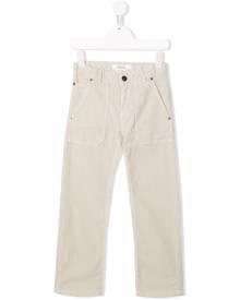 Bonpoint corduroy straight-leg trousers - Neutrals