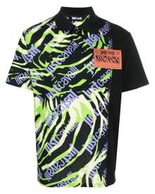 Just Cavalli graphic-print polo shirt - Black