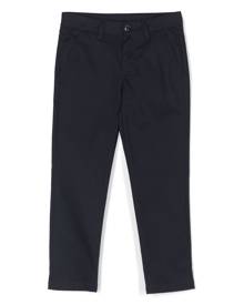 Roberto Cavalli Junior monogram-embroidered trousers - Blue