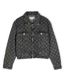 Michael Kors Kids logo-print denim jacket - Black