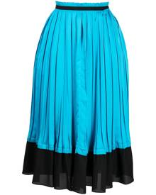 3.1 Phillip Lim pleated satin midi skirt - Blue