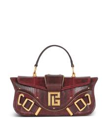 Balmain Blaze snakeskin shoulder bag - Red