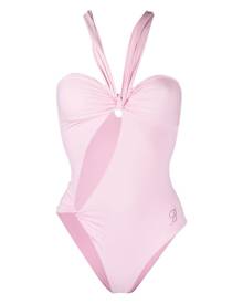 Blumarine knot-detail sleeveless bodysuit - Pink