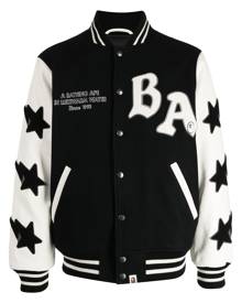 A BATHING APE® star-print bomber jacket - Black