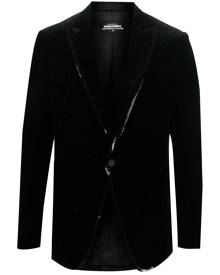 DSQUARED2 sequined-trim velvet blazer - Black