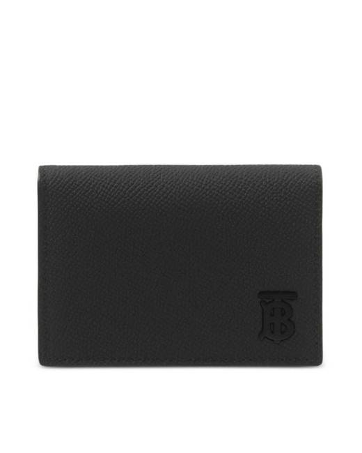 Charcoal Check and Leather Bifold Wallet