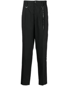 Mastermind World tapered-leg wool trousers - Black