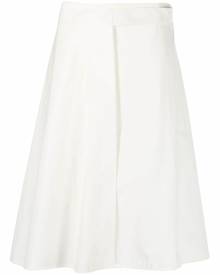 Studio Nicholson cotton wrap midi skirt - White