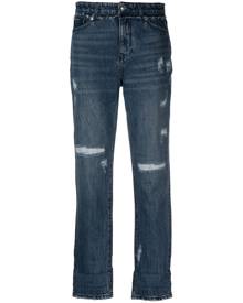 Armani Exchange J06 mid-rise cropped jeans - Blue